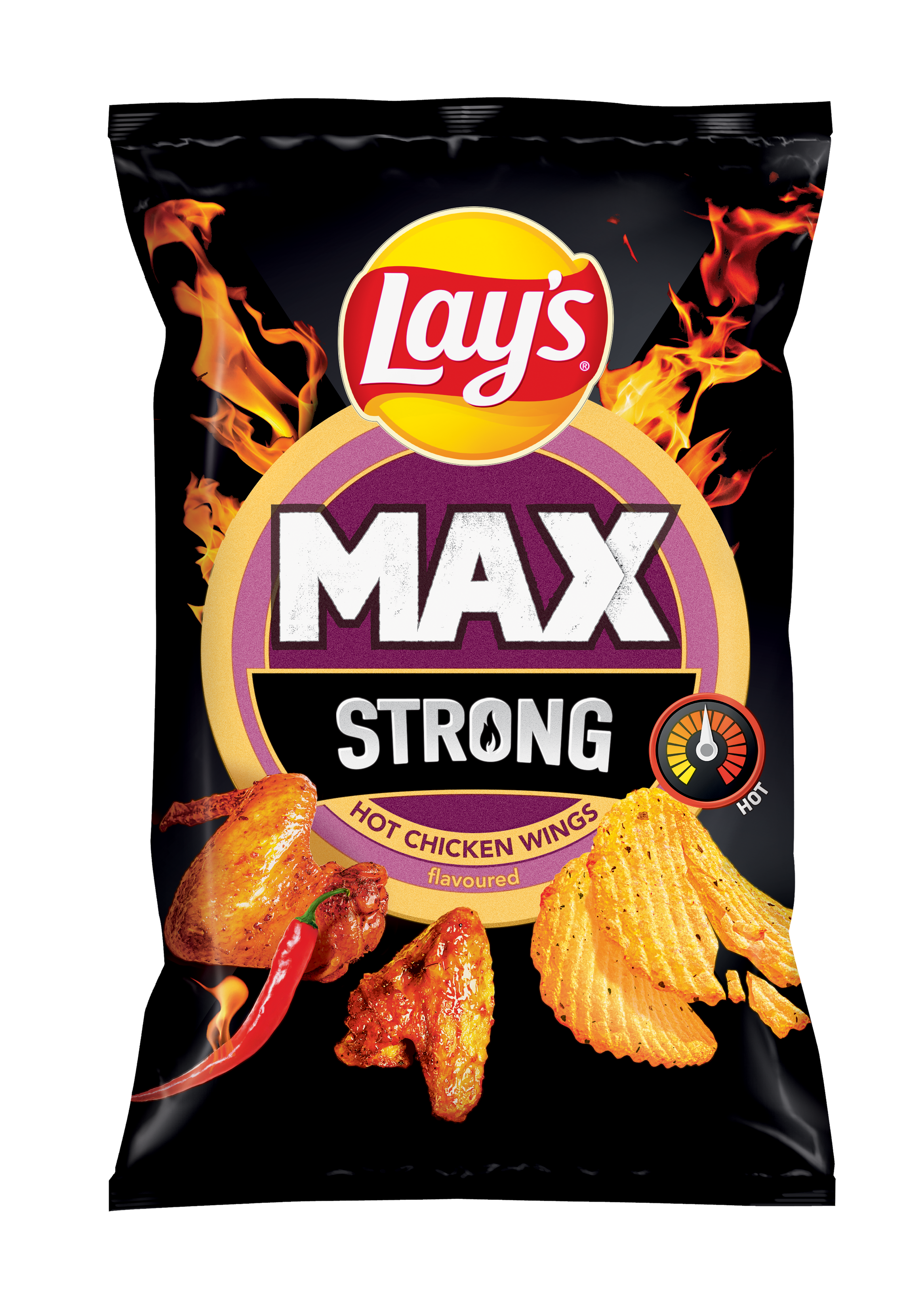 Lays MAX Strong_Hot Chicken Wings_55g_3D_0